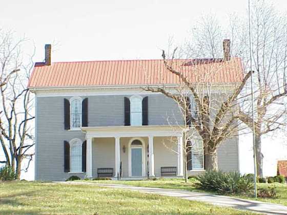 Herod House on the Hartsville Battlefield. Bloodstains on the floor indicate that the wounded were treated here.