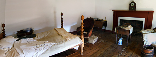 The room at Guinea Station where Jackson died.