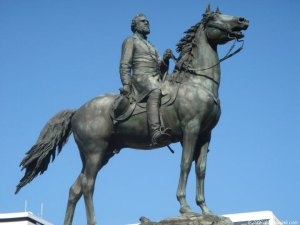 Statue in Washington:   Erected 1879 at Thomas Circle, Vermont and Massachusetts Avenues at 14th Street, N.W… Sculptor: John Quincy Adams Ward.